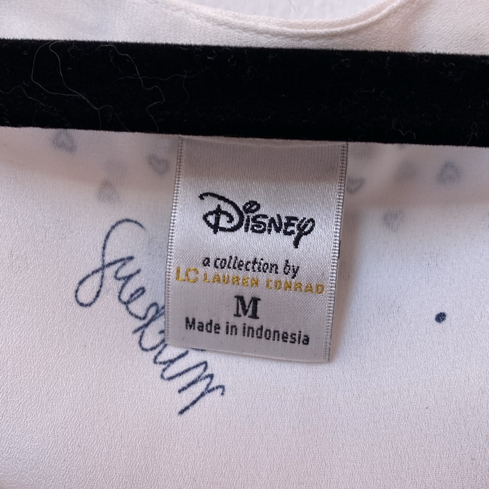 Disney a Collection by LC Lauren Conrad Mickey/Minnie Sleeveless Blouse - Picture 2 of 6